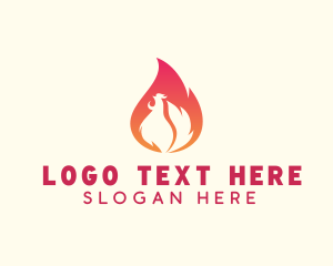 Hot Chicken Flame Logo