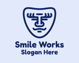 Smiling Face Mask logo design