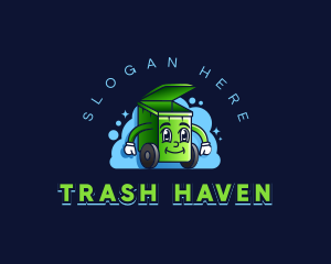 Trash Bin Cleaning logo design