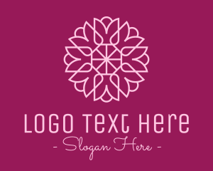Decorative - Decorative Elegant Pink Flower logo design
