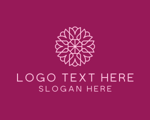 Decorative Elegant Pink Flower logo