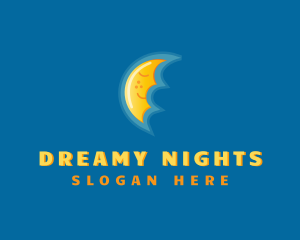 Sleeping Happy Moon  logo