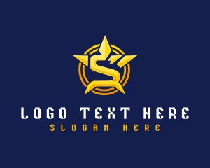 Star Shield Letter S logo