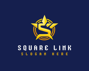 Star Shield Letter S logo design