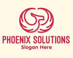 Minimalist Creative Phoenix logo