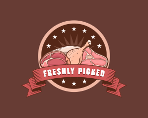 Butcher Meat Deli logo design