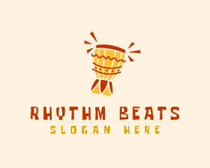 African Drum Beat logo design