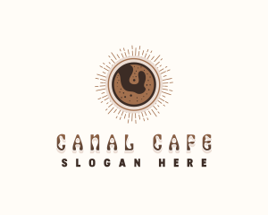 Retro Coffee Cafe logo design