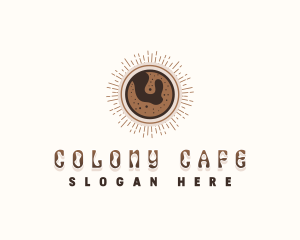 Retro Coffee Cafe logo design