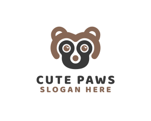 Minimalist Cute Skunk logo design