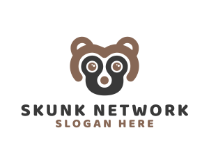 Minimalist Cute Skunk logo