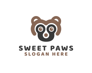 Minimalist Cute Skunk logo design