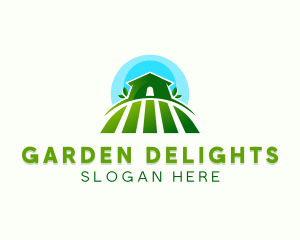 Greenhouse Gardening  Landscaping logo design