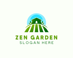 Greenhouse Gardening  Landscaping logo design