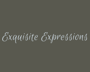 Cursive Calligraphy Business logo