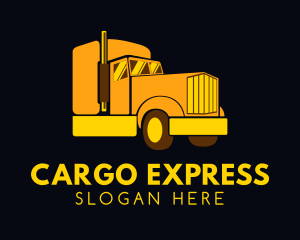 Yellow Moving Cargo logo design