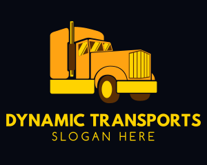 Yellow Moving Cargo logo design