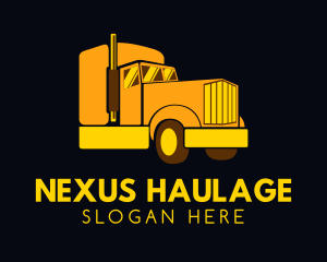 Yellow Moving Cargo logo design