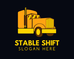 Yellow Moving Cargo logo design