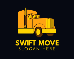 Yellow Moving Cargo logo design