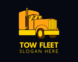 Yellow Moving Cargo logo design