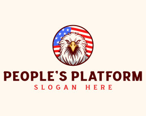 Eagle Patriotic Flag logo