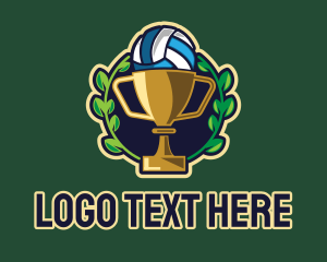 Cup - Volleyball Trophy Cup logo design