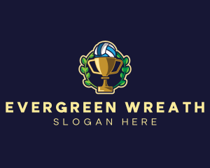 Volleyball Trophy Cups logo design