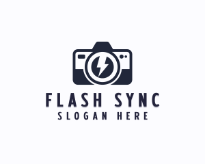 Digicam Flash Camera logo design