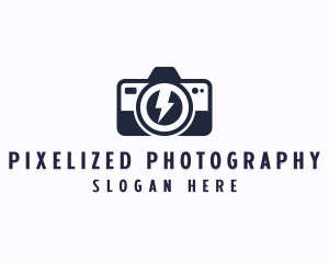 Digicam Flash Camera logo design