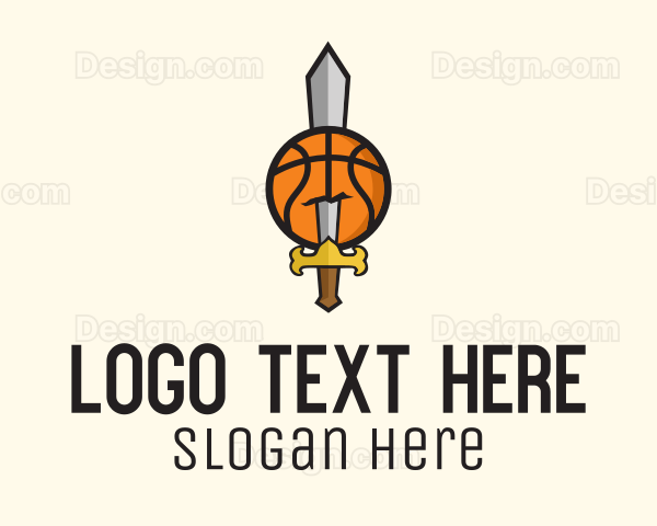 Basketball Sword Team Logo