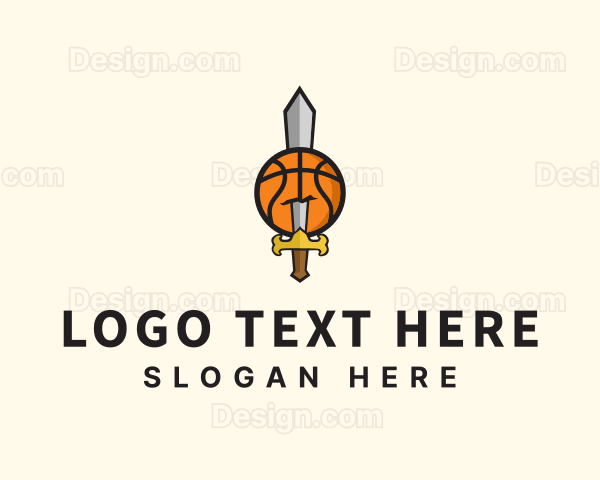 Basketball Sword Team Logo