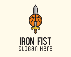 Basketball Sword Team logo design