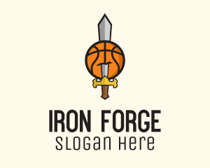 Basketball Sword Team logo design