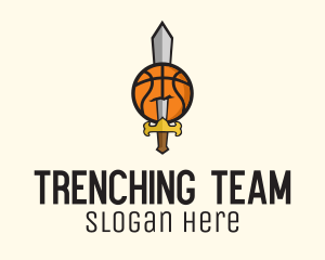 Basketball Sword Team logo design