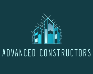 Building Construction Lines logo design