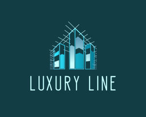 Building Construction Lines logo design