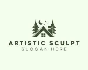 Forest Cottage House logo design