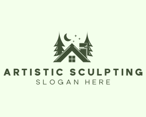 Forest Cottage House logo design