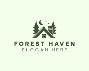 Forest Cottage House logo design