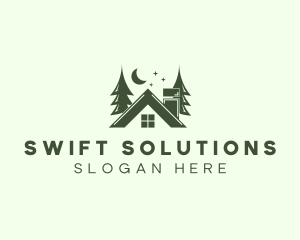 Forest Cottage House logo design