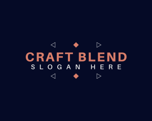 Geometric Crafting Business logo design