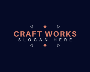 Geometric Crafting Business logo design