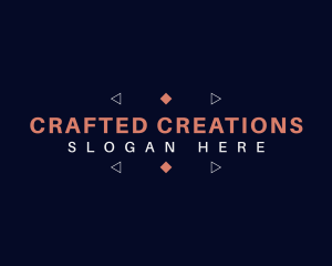 Geometric Crafting Business logo design