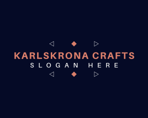 Geometric Crafting Business logo design