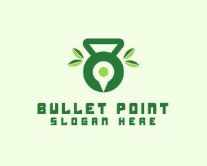 Organic Kettlebell Fitness Location logo design