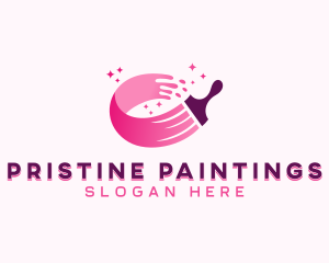 Painting Refurbish Paint logo design