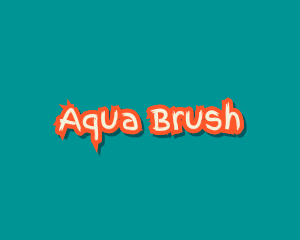 Cute Brush Wordmark logo design