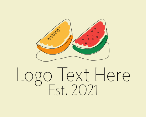 Papaya Watermelon Fruit  logo