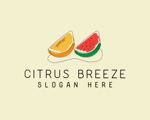 Citrus Watermelon Fruit  logo